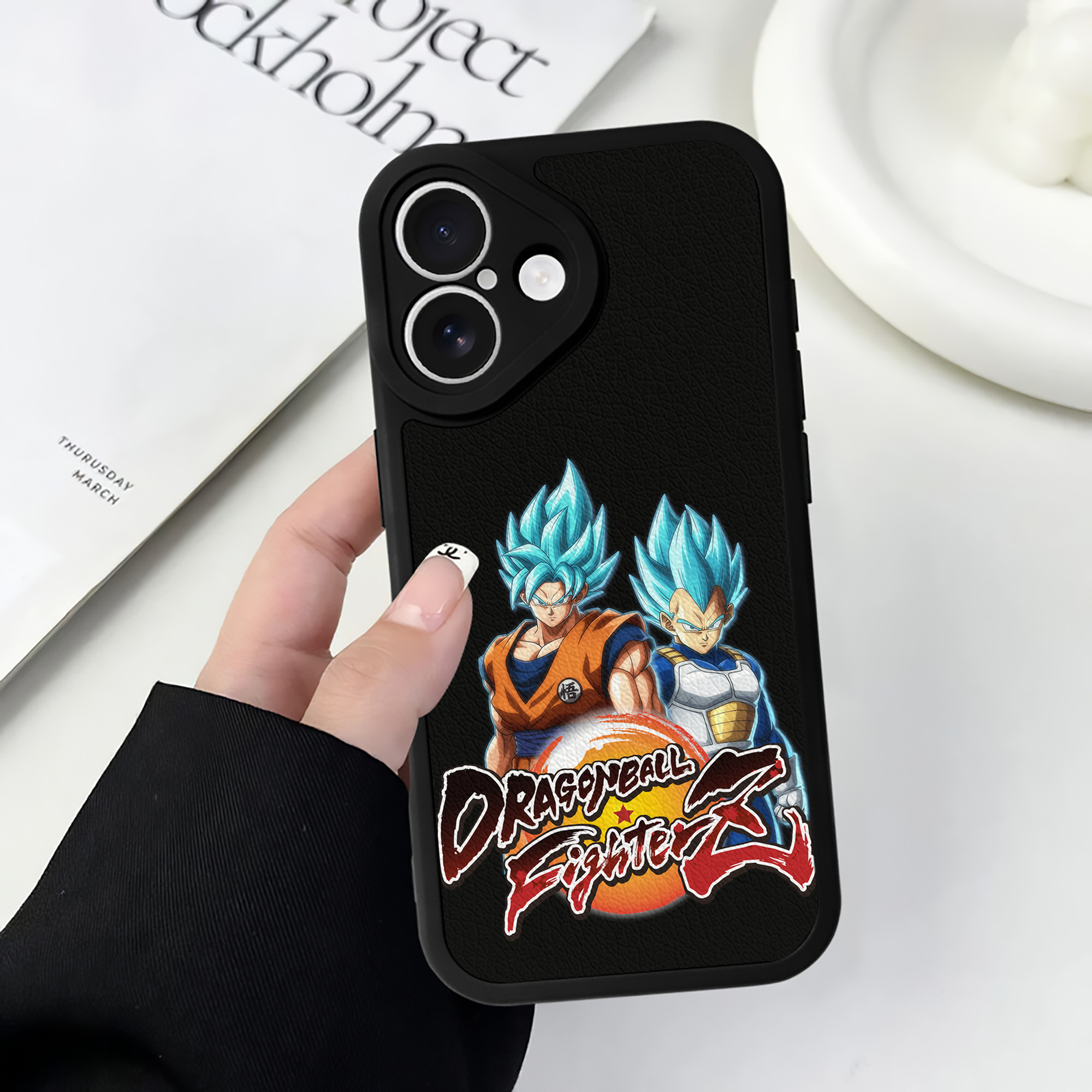 （画像用） ドラゴンボール DRAGON BALL 【iPhone 16シリーズ対応】シリコンスマホケース（レザー調） 材質：シリコン